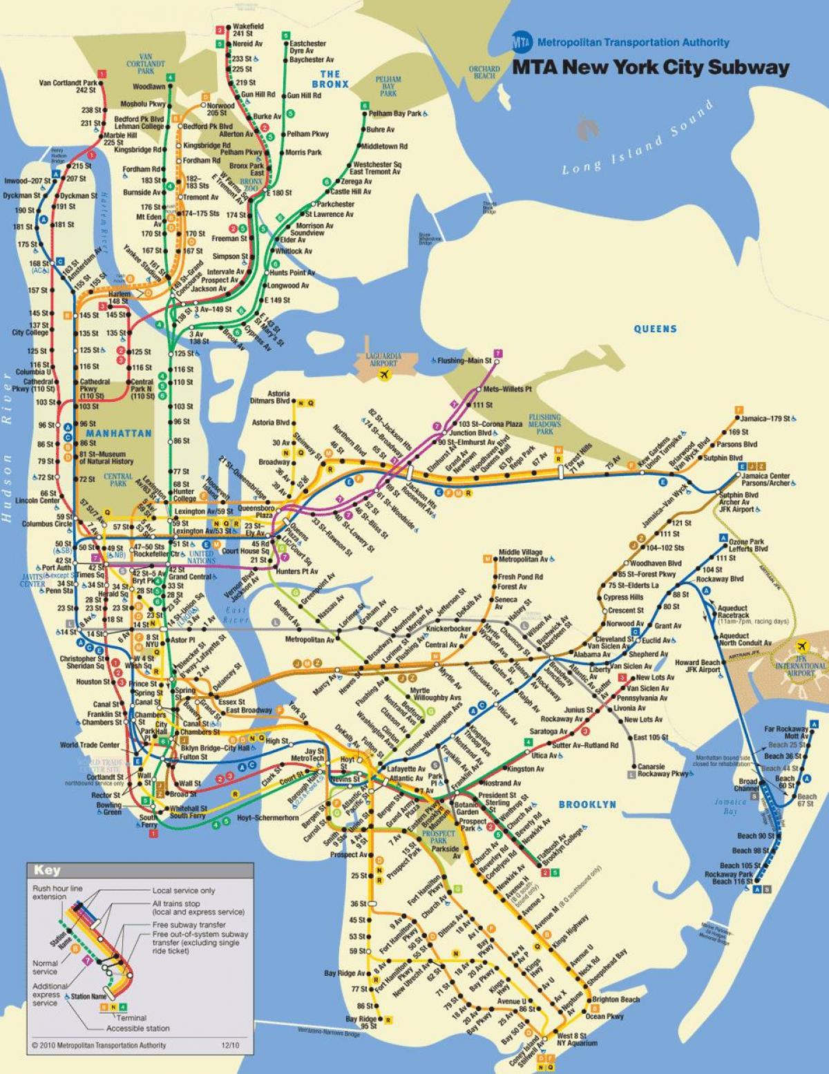 tunnelbana karta new york New York Metro Tunnelbana Karta Nyc Tunnelbana Tunnelbana Karta New York Usa tunnelbana karta new york